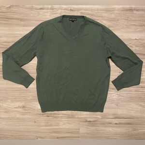 Forest Green V-Neck Sweater